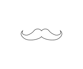 Mustache, fashion, beard icon. Vector illustration.