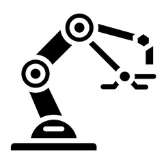 Robot Arm vector icon style