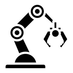 Robot Gripper vector icon style