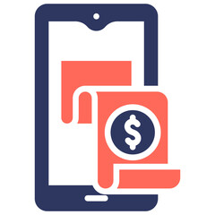 Mobile Receipt Icon