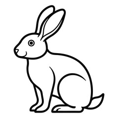 vector illustration of a rabbit