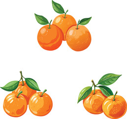 set of tangerines