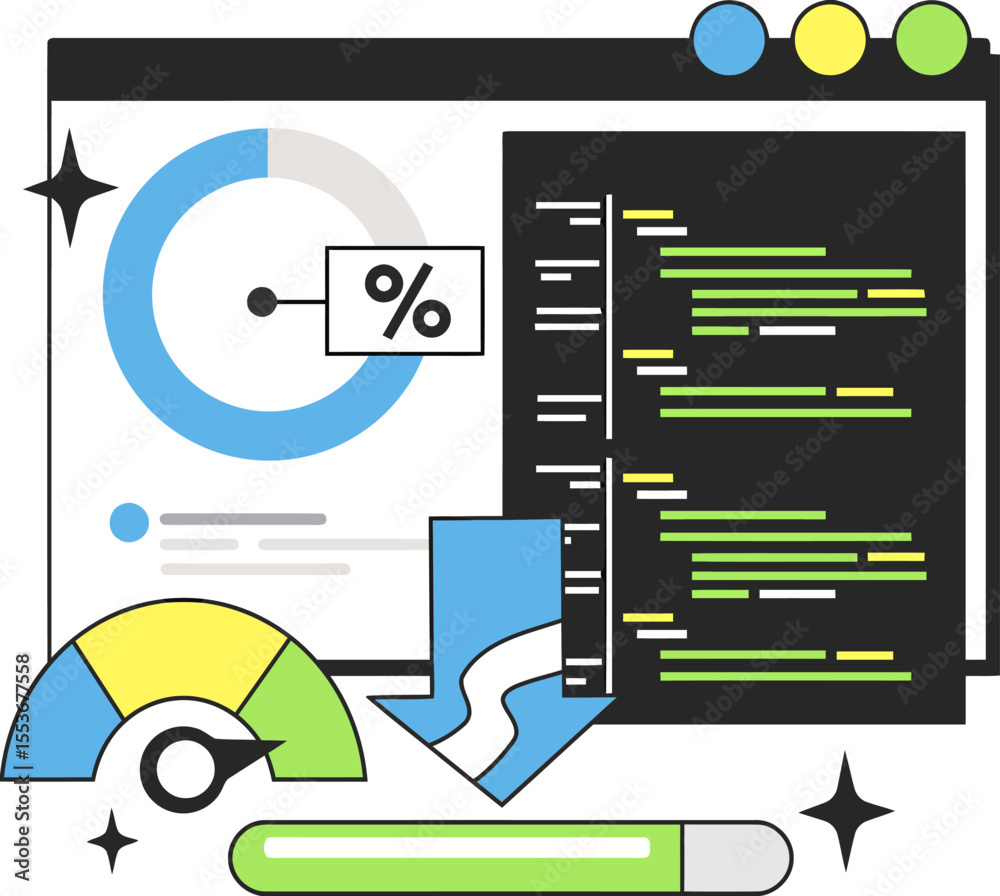 Poster data analytics dashboard visualization business intelligence insights performance monitoring metrics