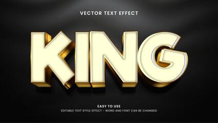 king editable text effect
