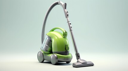 Modern Household Vacuum for Cleaning and Dust Removal on white background

