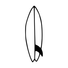 vector illustration of an illustration of a surf board