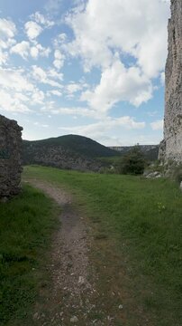 Exploring the ruins of ucero castle a panoramic journey