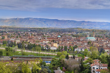 Obraz premium Aerial view of Vicenza, Italy