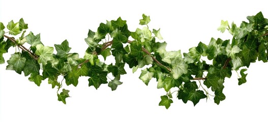Ivy Garland Against White Background