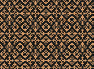 Damask seamless vector background. baroque style pattern.