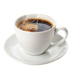 cup of coffee isolated on white background