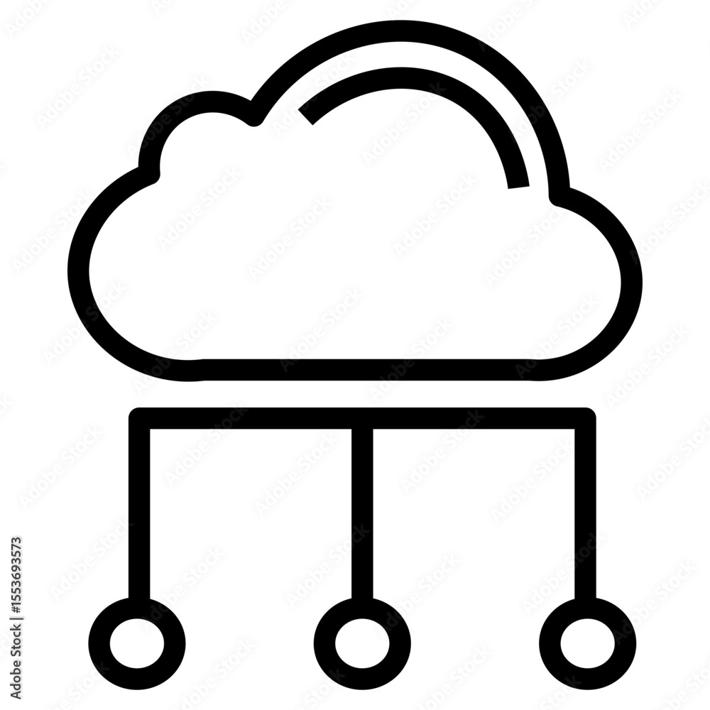 Poster big data vector icon