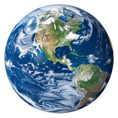 earth globe on white background