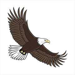 Fototapeta premium bald eagle vector ,ai generator