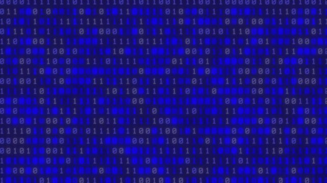 binary code abstract animation video