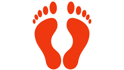 Lakshmi Footprints Vector Hindu Symbol of Prosperity and Diwali Decoration
