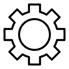 Gear vector icon 