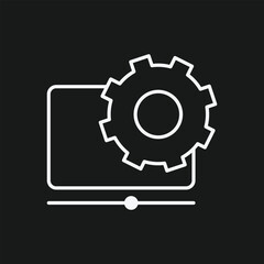 Obraz premium Video Editing and Media Player Settings Icon for Post-Production, Rendering, and Digital Content Configuration