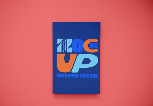 Minimalist Notebook on Bright Background.You can change the background color.