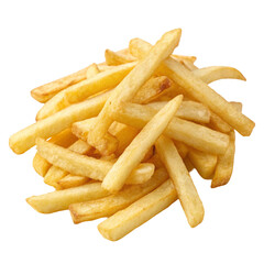 french fries isolated on white background