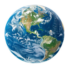 Fototapeta premium earth globe on white background