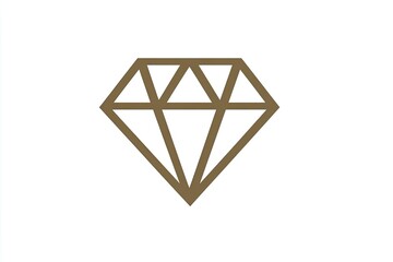Simple line art of a diamond.