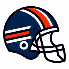 American football helmet graphic illustration