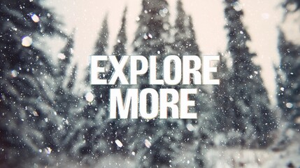 Minimalist wall art with the quote "Explore More" set over a scenic backdrop, perfect for travel blogs or promotional material.