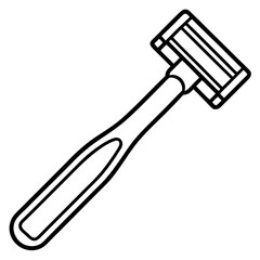 Barber Razor Line Art Icon
