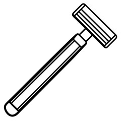 Barber Razor Line Art Icon