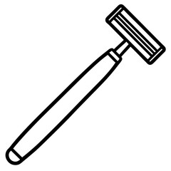 Barber Razor Line Art Icon