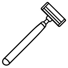 Barber Razor Line Art Icon