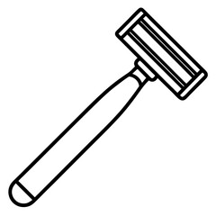 Barber Razor Line Art Icon