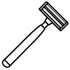 Barber Razor Line Art Icon