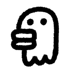 funny duck png outline cute cartoon handwrite design clipart and art doodle line art element