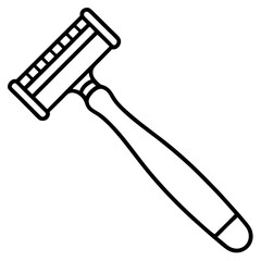 Barber Razor Line Art Icon