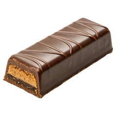 chocolate bar on white background