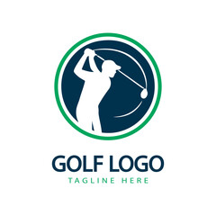 Golf logo vector template design illustration for golf club