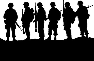 Soldiers, Military, Army,  vector bundle