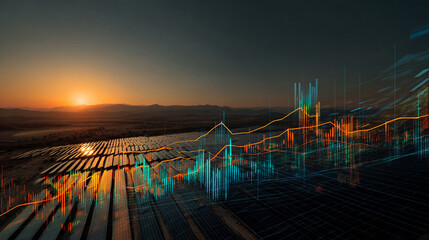 Solar Energy Growth  Sustainable Power and Investment Opportunities at Sunset