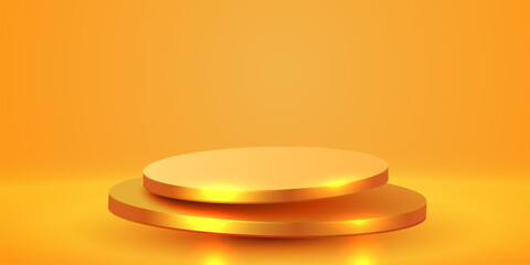 Abstract scene background. Product presentation, mock up, winner, Podium, stage pedestal or platform. Vector illustration