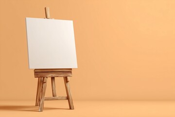 Canvas on Easel for Interior and Branding Mockups