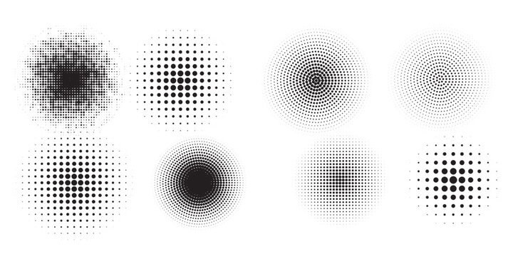 Halftone gradient. Dotted gradient, smooth dots spraying and halftones dot background seamless modern arts	 dotted simple