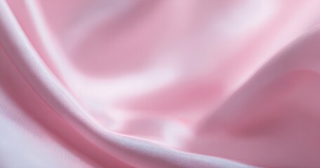 Obraz premium Close-up of smooth, draped, light pink fabric