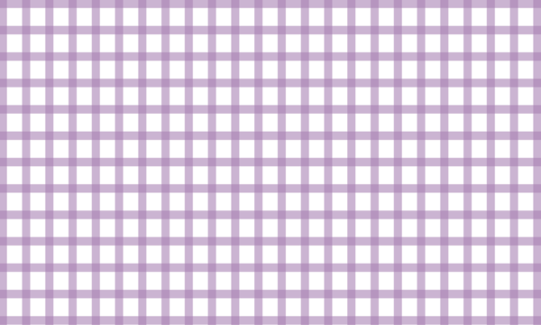 Soft purple gingham pattern featuring a classic checkered grid layout with transparent background
