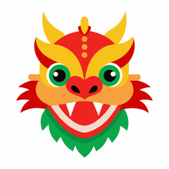 Cute cartoon dragon mask for chinese new year