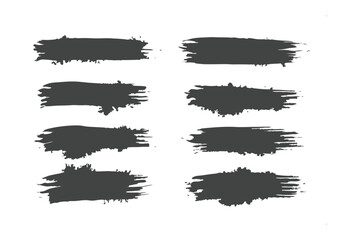 Brushstroke Collection: A striking assemblage of eight dynamic brushstrokes in charcoal, ideal for adding a textural element to your designs and providing a modern, edgy flair.