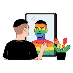 LGBTQIA+ Illustration