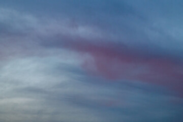 Light dark blue windy sunset cloudy heaven sky color