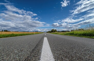 Fototapeta premium Open road, sunny day
